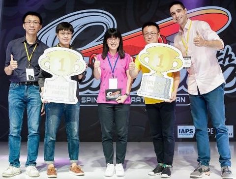 獲獎照片：臺灣運動創新加速器 第 4 期（HYPE SPIN／教育部體育署） Award photo: Taiwan Sports Innovation Accelerator, Batch 4 (HYPE SPIN / Sports Administration, MOE)