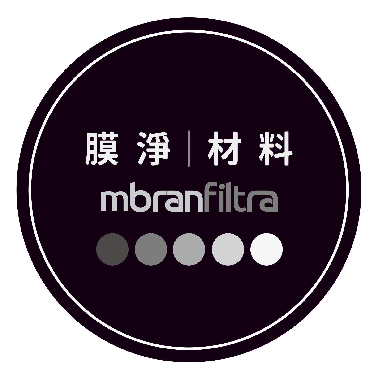 Logo 01・圓形・深色底