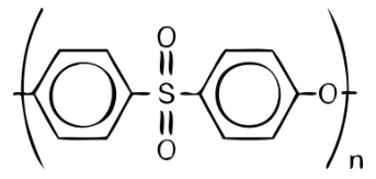 PES 聚醚碸 化學結構示意 PES chemical structure