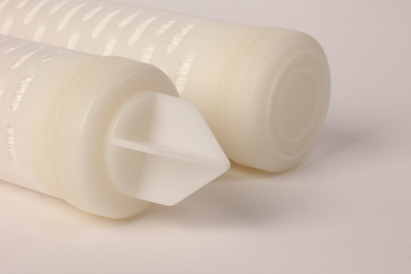 Close-up: fin end and closed end